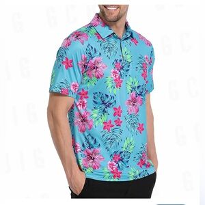 LRD Tropical Short Sleeve UPF 50 Golf Polo XL